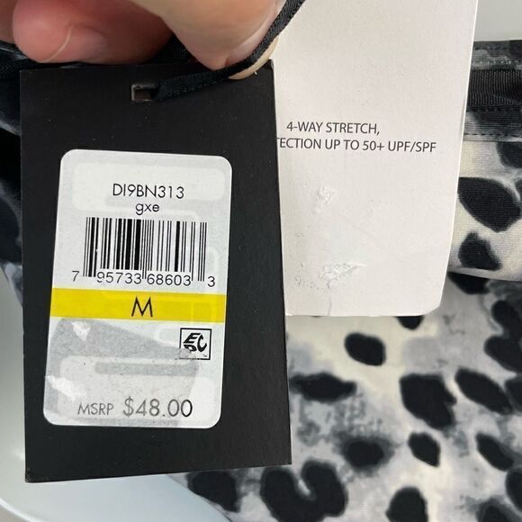 NWT DKNY Two-Piece Animal Print Swim Suit Size M - Picture 6 of 6